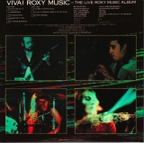 Roxy Music - Viva! Roxy Music, back